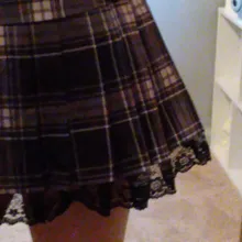 HEYounGIRL atar Harajuku gótico cuadros Mini falda de mujer Y2K estética de moda Punk de cuadros plisada de talle alto, Falda corta