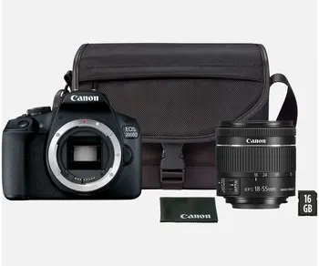 

CANON EOS 2000D KIT SLR CAMERA 24,1MP WIFI NFC + TARGET EF-S18-55mm + BAG + 16GB SD