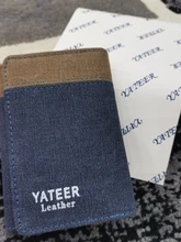 Cartera Retro para hombre, porta tarjetas de identificación, monedero pequeño de cuero, billetera pequeña plegable, cartera delgada