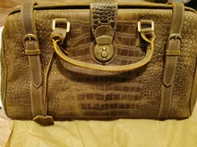 Handbag Crocodile-Leather Travel-Bag Shoulder-Strap Luxury-Design Male Men MAHEU 