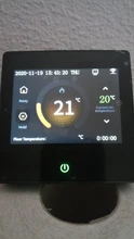 AVATTO-termostato inteligente con WiFi, controlador de temperatura de calefacción con pantalla táctil LED Celsius/fahrenheed, funciona con Alexa y Google Home