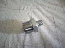 Adapter Coupler Thread Gas-Connector Hex-Nipple-Fitting Water-Oil Stainless-Steel BSPT