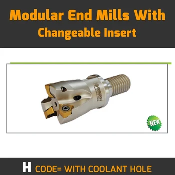 

MT90 XN04 D25 M12 L35 Z04 H-WITH COOLANT HOLE Modular End Mills With Changeable Insert