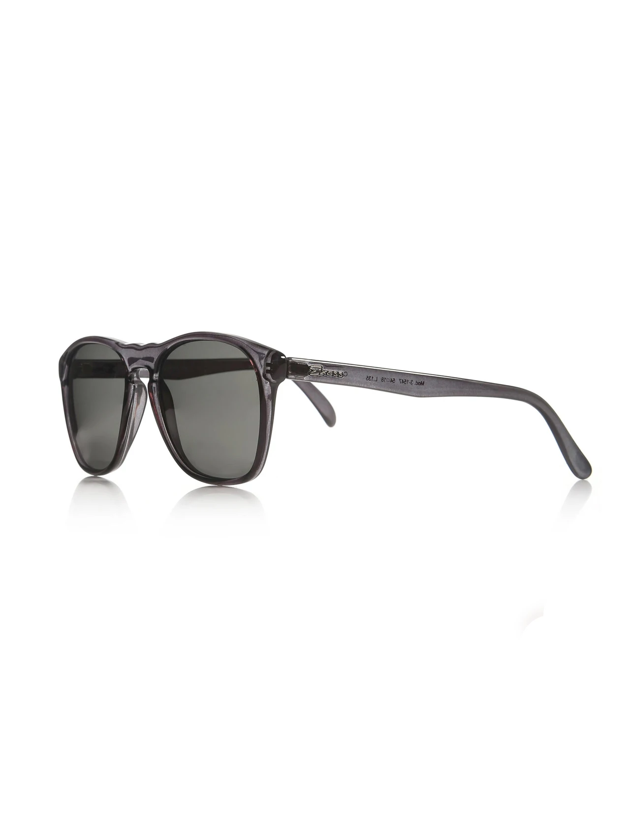 

Unisex sunglasses e 1547 1301 bone smoked organic rectangle aval 54-18-135 exess