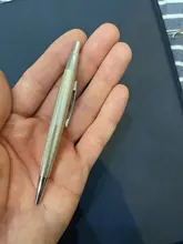 Mini lápiz de Metal negro, amarillo, rosa y azul, lápiz mecánico automático de escritura para estudiantes, 0,7/0,5mm, 1 ud.