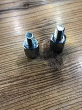 Par de adaptadores de espejo trasero para motocicleta, M10, 10MM, M8, 8MM, 6MM, en sentido horario, antihorario, tornillo cambiador de rosca para mano derecha e izquierda
