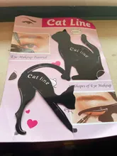 Beauty-plantillas de molde para cejas para mujer, 2 unids/lote, utensilio de maquillaje para ojos, delineador, plantilla moldeadora