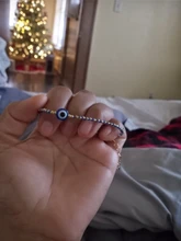 Rinhoo-pulsera de eslabones con colgante de ojo malvado para hombre y mujer, brazalete con diamantes de imitación, diseño Vintage, hecho a mano