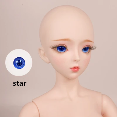 Fortune Days 1/3 BJD SD кукла 14 мм цветные стеклянные глаза reborn девушки глаза высокое качество аксессуары игрушки - Цвет: star