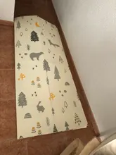 Estera de juego infantil brillante para bebés, 200cm x 180cm x 1cm, almohadilla plegable para gatear, XPE, para el hogar, exteriores, juego de rompecabezas impermeable