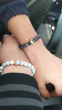 2 uds. De pulseras combinadas con abalorios, conjuntos para hombre y mujer, corona, pulsera de cuentas de piedra Natural, pulsera para pareja, regalos, joyería para amigos