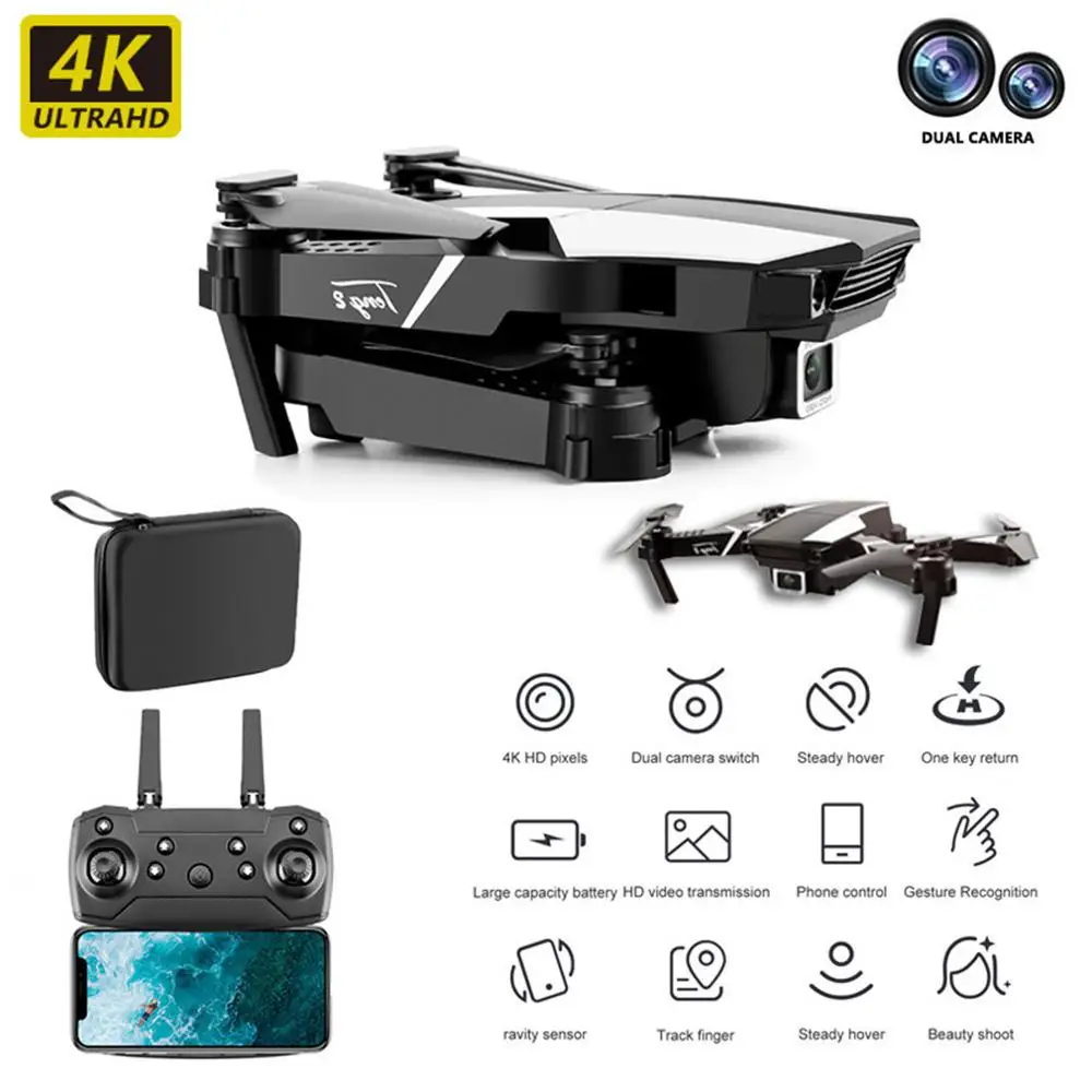RC Drone Photograp UAV Profesional Quadrocopter S62 Wide Angle With 4K Camera Fixed-Height Folding Quadcopter