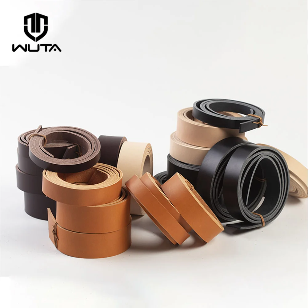 WUTA 8/10oz Veg Tanned Cowhide Leather Strap – Belt Blank for Crafting 6