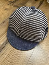 Sombrero Mono para bebé de algodón para verano, gorro Niño a rayas informal, aleros suaves, protección solar, gorros, gorros
