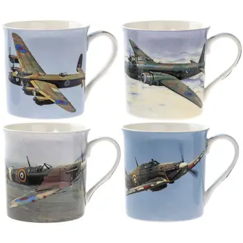 

Set of mugs aircraft 4 PCs 275 ml