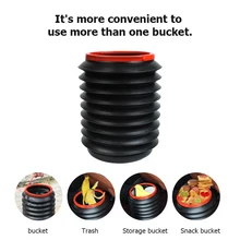 4L PP Автомобильный многофункциональный мусорный бак складной ведро для воды ящик для хранения фиксированный контейнер коробка для домашнего кемпинга Универсальный