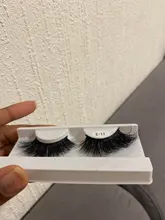 Sirena roja para pestañas, 1 par de pestañas de visón de 25mm, pestañas tupidas alargadas y dramáticas, maquillaje 3d de 25mm, venta al por mayor