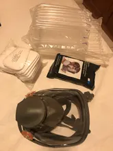 Respirador de cara completa antiniebla, mascarilla de Gas para pintura Industrial, mascarilla para fumigación, seguridad, filtro de trabajo, protección de formaldehído