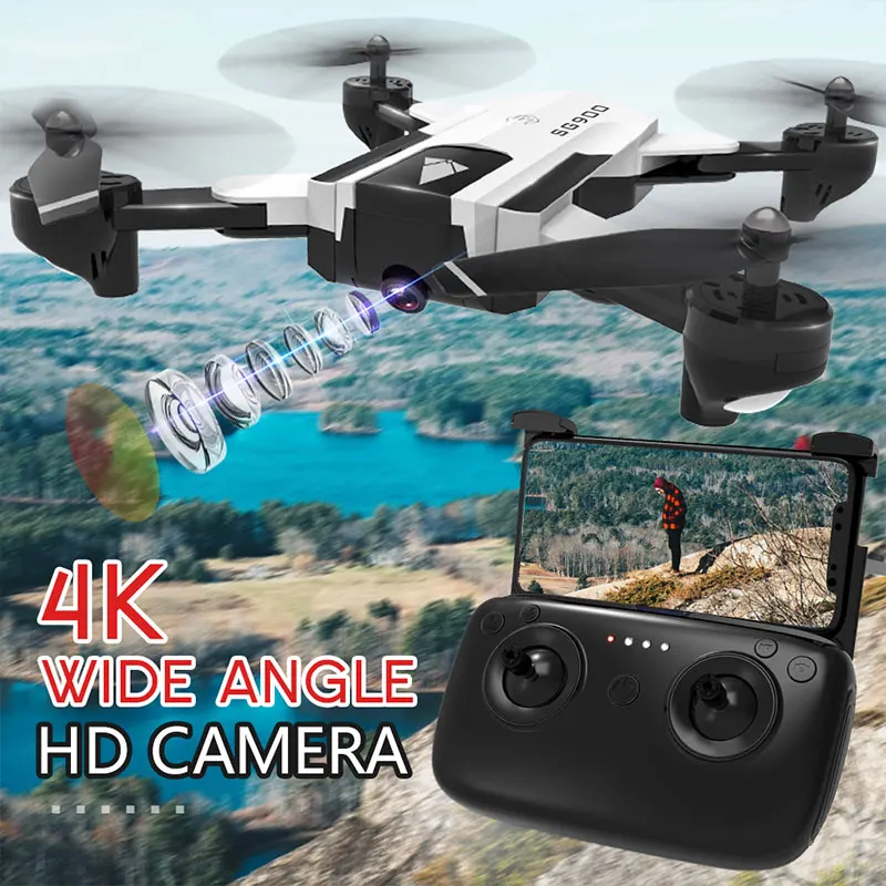 Забавные 2,4G 4CH 6-Axis 4K Quadcopter Drone 2 Камера стабильный Gimbal HD подарок 4096*3072P открытый игрушечный БПЛА игра