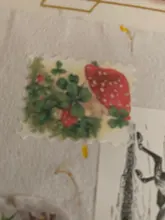 Cinta adhesiva decorativa de plantas y setas, sello Retro serie philatoria, etiqueta adhesiva para álbum de recortes, bricolaje