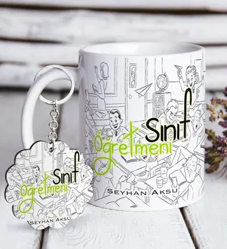 

Personalized Class Teacher White Mug and Keychain Gift Set-4