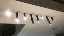 Led-Downlight Ceiling-Lamp Long-Tube Surface-Mounted Kitchen-Store Office Aluminum Modern
