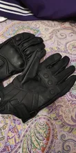Guantes de motocicleta unisex de cuero y carbón para invierno, guantes de moto para hombre y mujer, para motocross, ATV