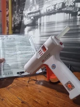 Pistola de pegamento de fusión en caliente, Pistola de Pegamento Caliente de temperatura constante ajustable, barras de pegamento de 11mm de diámetro, herramientas de reparación de manualidad casera de 110W