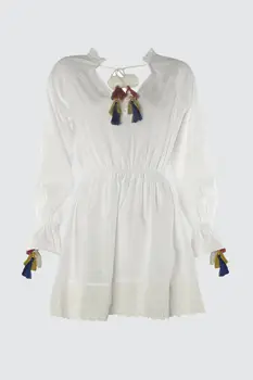 

Trendyol Tassel Detail Viscose Dress TBESS20EL1990