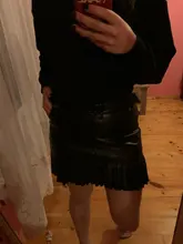 Vintage Skirt Pleated Punk High-Waist Ladies Winter Woman