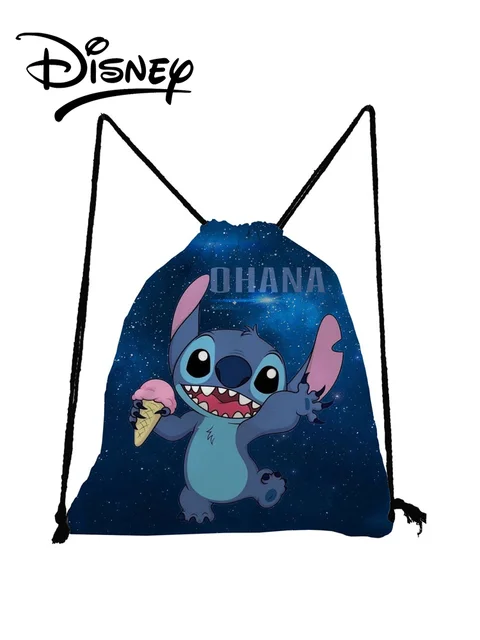 Disney Lilo Stitch Drawstring Bags Cute Cartoon Child Small Backpack Eco Reusable Travel Storage Bag Minimalist Swim Backpack sk1646 Lilo Stitch