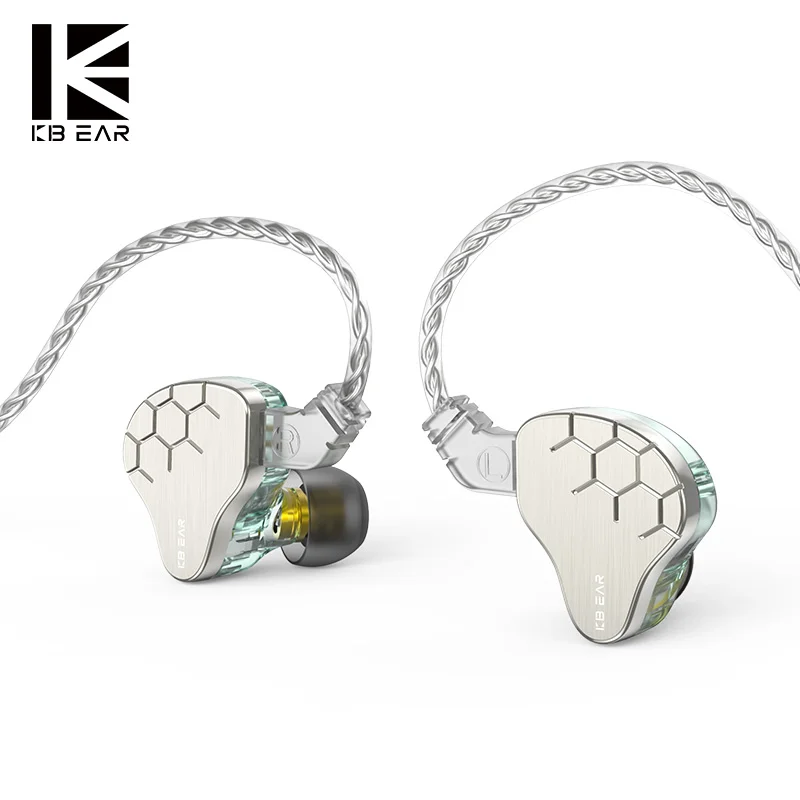 

KBEAR Lark 1DD+1BA Hybrid Driver Metal In Ear Earphone HIFI Bass Earbuds Noise Cancelling Headphone with 4N Cable KBEAR KS2 KB04