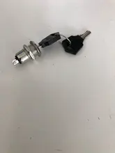 Interruptor de botón electrónico de aleación de Zinc de 12mm, interruptor de apagado, bloqueo de teléfono, interruptor de alimentación de seguridad, terminales tubulares + 2 llaves, 2 posiciones