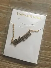 Collar de acero inoxidable con letras de estilo Hip Hop para mujer, colgante de estilo gótico Punk para bebé, niña pequeña, Ángel, Princesa, príncipe, Harajuku