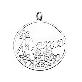 

Pendant 925 Sterling silver m mom 45mm. With daisies width 41mm.