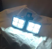 Solar-Lights Wide-Lighting IP65 Outdoor Waterproof 20w 120led with Adjustable-Head Angle