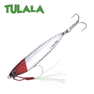 Tulala литой металл 40 г джиговая блесна, шкура, литье свинца, рыбы, SeaBass, рыбалка на щуку Приманка снасти, вобберы, жесткие приманки - Color: BLOOD HEAD