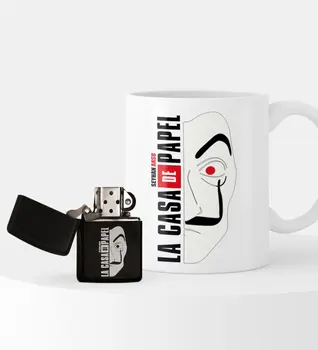 

Personalized La Casa De Papel Lighter and Mug Set-4