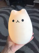 Ornaments Touch-Sensor Night-Lamp Desktop-Decor Baby Bedroom Battery/usb-Charge Silicone