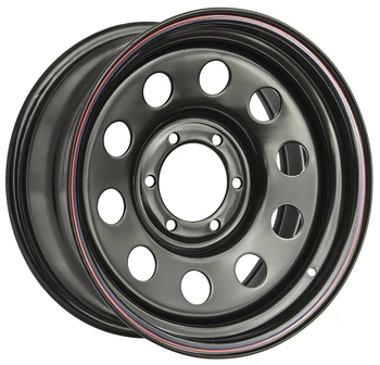 

Disc reinforced Nissan Navara D40 3.0TD steel Black 6x114,3 8xR17 D66 ET-0