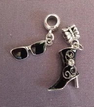 Boosbiy-colgante de cristal con cuentas chapadas en plata para mujer, pulsera con abalorios de corazón, muñeca, marca de bricolaje, 2 uds., gran oferta