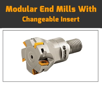 

MT90 AP10 D20 M10 L30 Z03 H-WITH COOLANT HOLE Modular End Mills With Changeable Insert