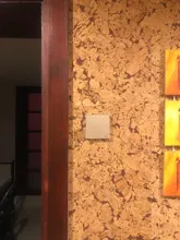 UBARO-Interruptor táctil AC100-240 europeo, panel LED de alimentación de pared de cristal templado en blanco y negro, 1/2/3 entradas