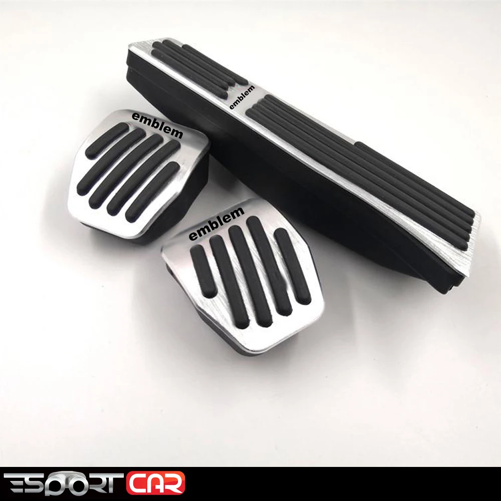 

Car Accessories No Drilling Aluminum Alloy Brake Accelerate Pedal Plate Cover for 3 Series E46 E87 E90 E60 Metal foot pedal