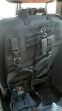 MOLLE táctico Universal para coche, organizador de asiento trasero, militar, MOLLE, Protector, herramientas de exterior, paquete de almacenamiento de accesorios para coche