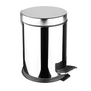 

NURULEX Stainless Pedal in Kitchen, Bathroom, Office, Waste Bin 5 Lt