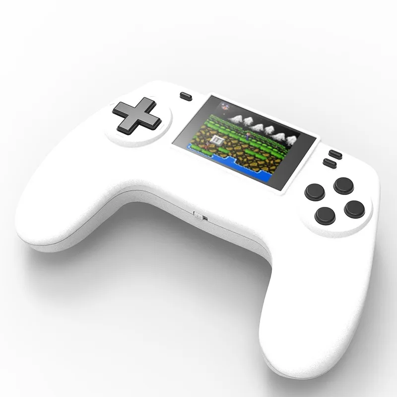 Ретро портативная игровая приставка Портативный 2 дюймов HD Экран рокер оф консоль встроенный 268 в 1 игры для детский подарок - Цвет: White