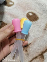 Pipeta de silicona con cuentagotas de plástico para alimentos líquidos, cuchara con cuentagotas para alimentación de bebé, utensilios infantiles, 3 uds.