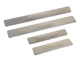 

Door interior door sill for MITSUBISHI ASX (<2013, Outlander, Lancer-X (stainless steel. Steel) (-t 4 PCs)