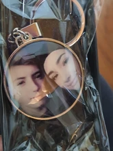 Llavero personalizado de doble cara con personalización de foto, llaveros de cristal personalizados, cabujón, familia, amantes, bebé, llavero de regalo de metal
